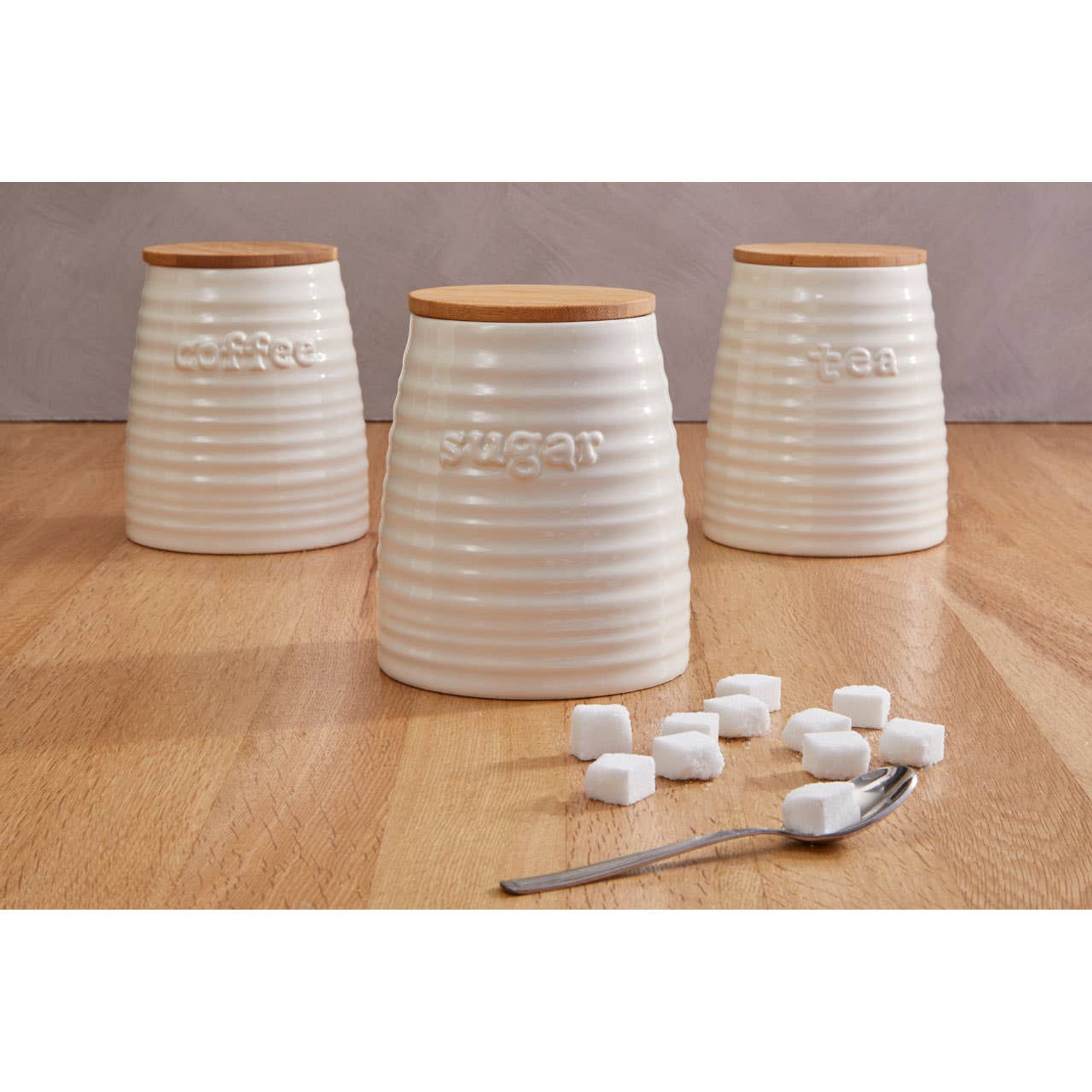 Cook Nook Winnie Cream Dolomite Tea Canister