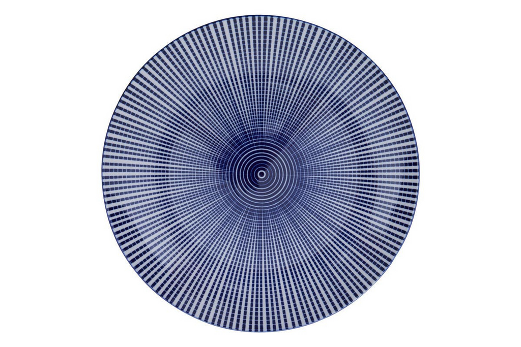 Cook Nook Maya 12 Piece Blue And White Dinner Set