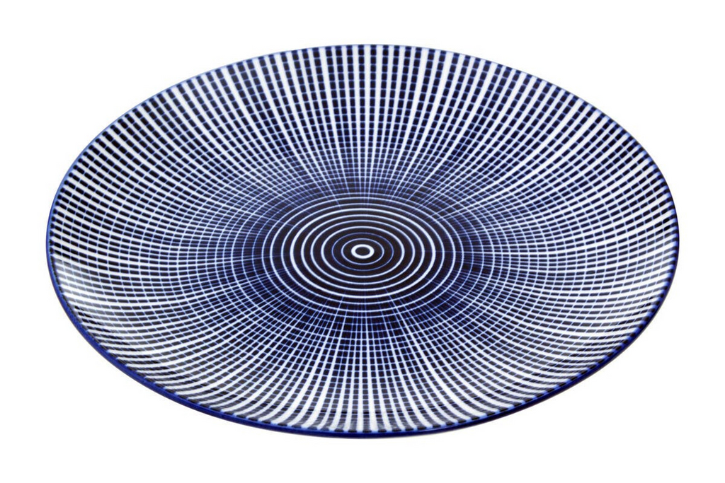 Cook Nook Maya 12 Piece Blue And White Dinner Set