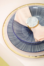 Cook Nook Maya 12 Piece Blue And White Dinner Set