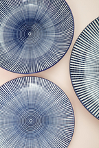 Cook Nook Maya 12 Piece Blue And White Dinner Set