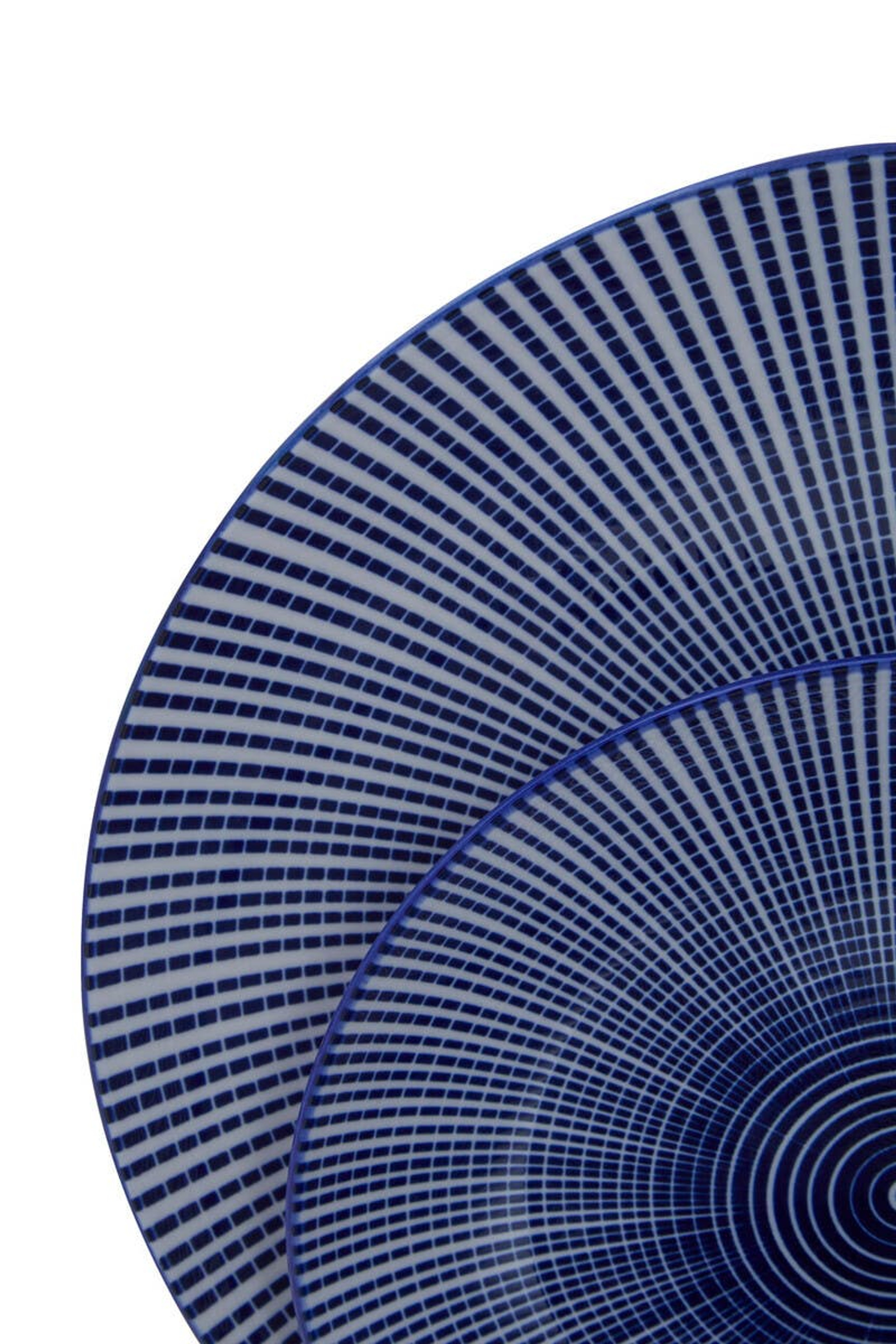 Cook Nook Maya 12 Piece Blue And White Dinner Set