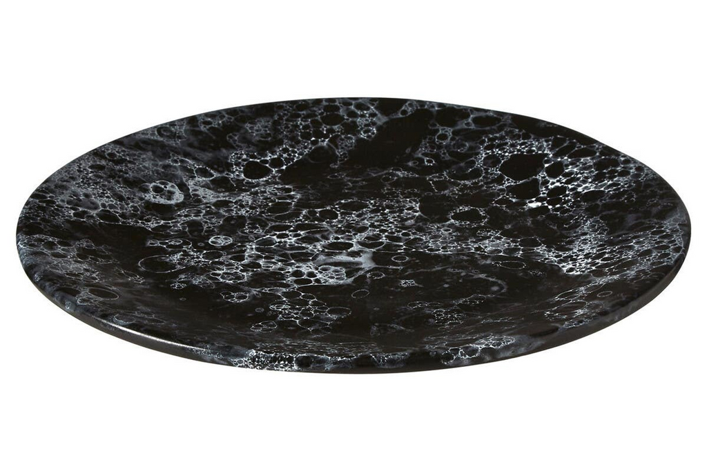 Cook Nook Hygge Black Marble Effect Dinner Plate