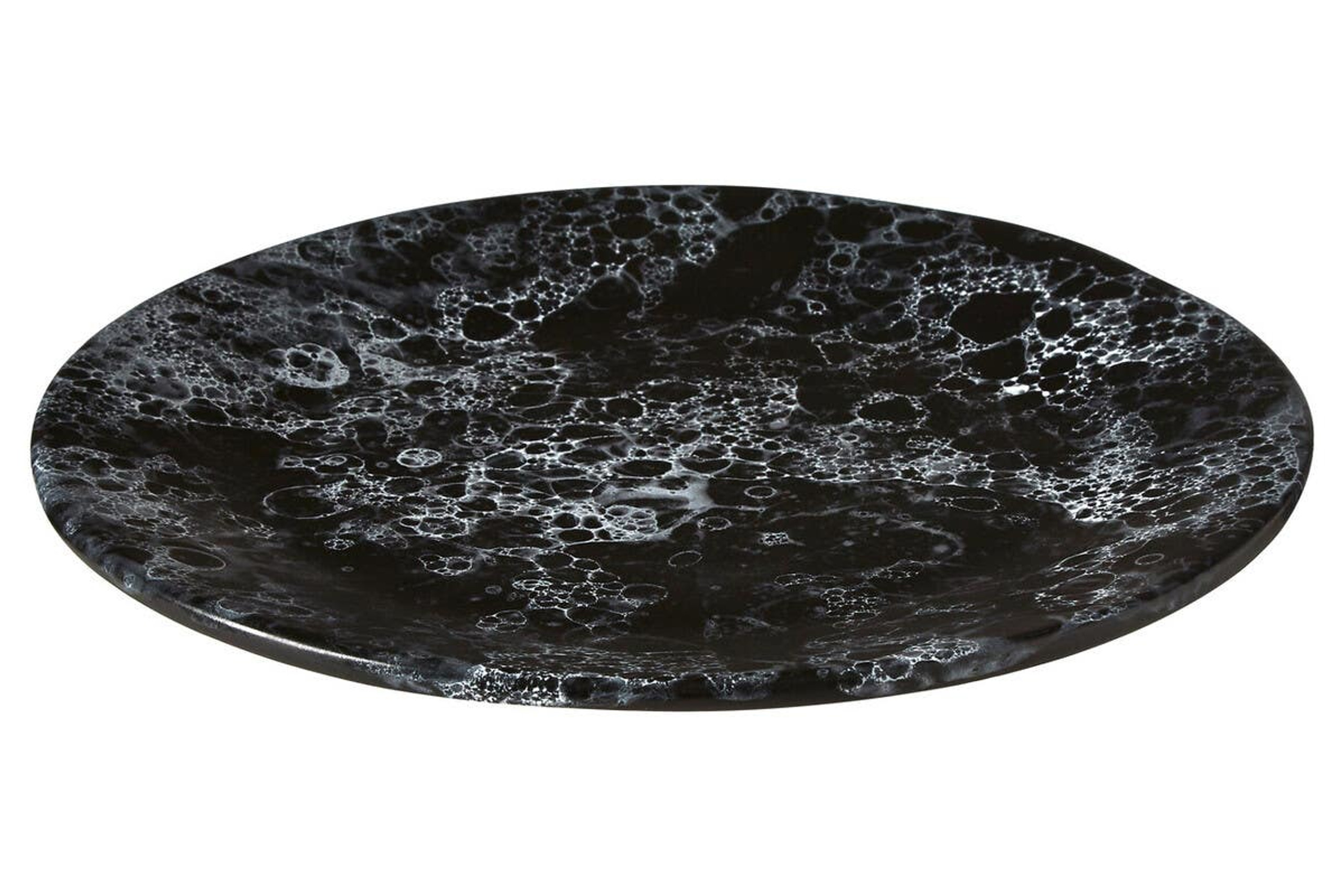 Cook Nook Hygge Black Marble Effect Dinner Plate