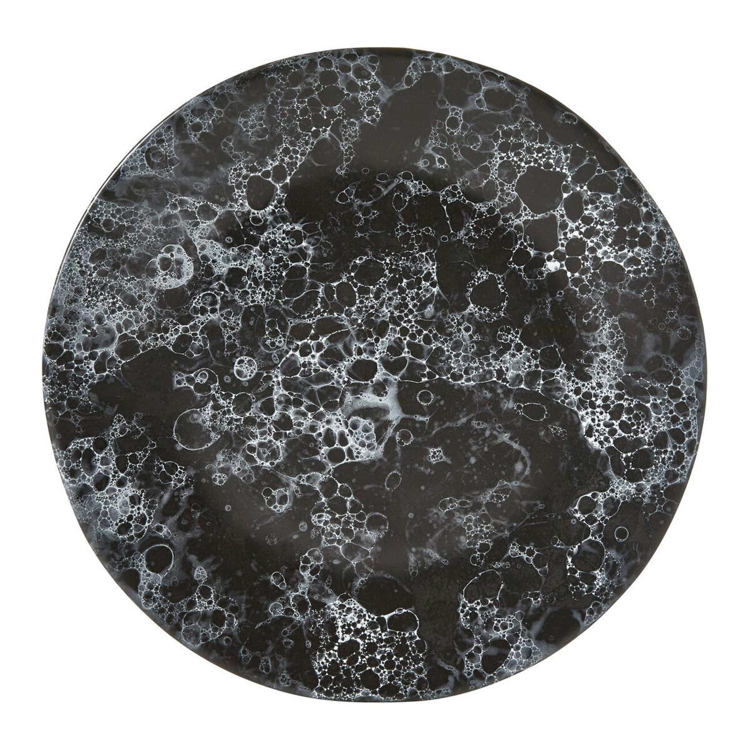 Cook Nook Hygge Black Marble Effect Dinner Plate