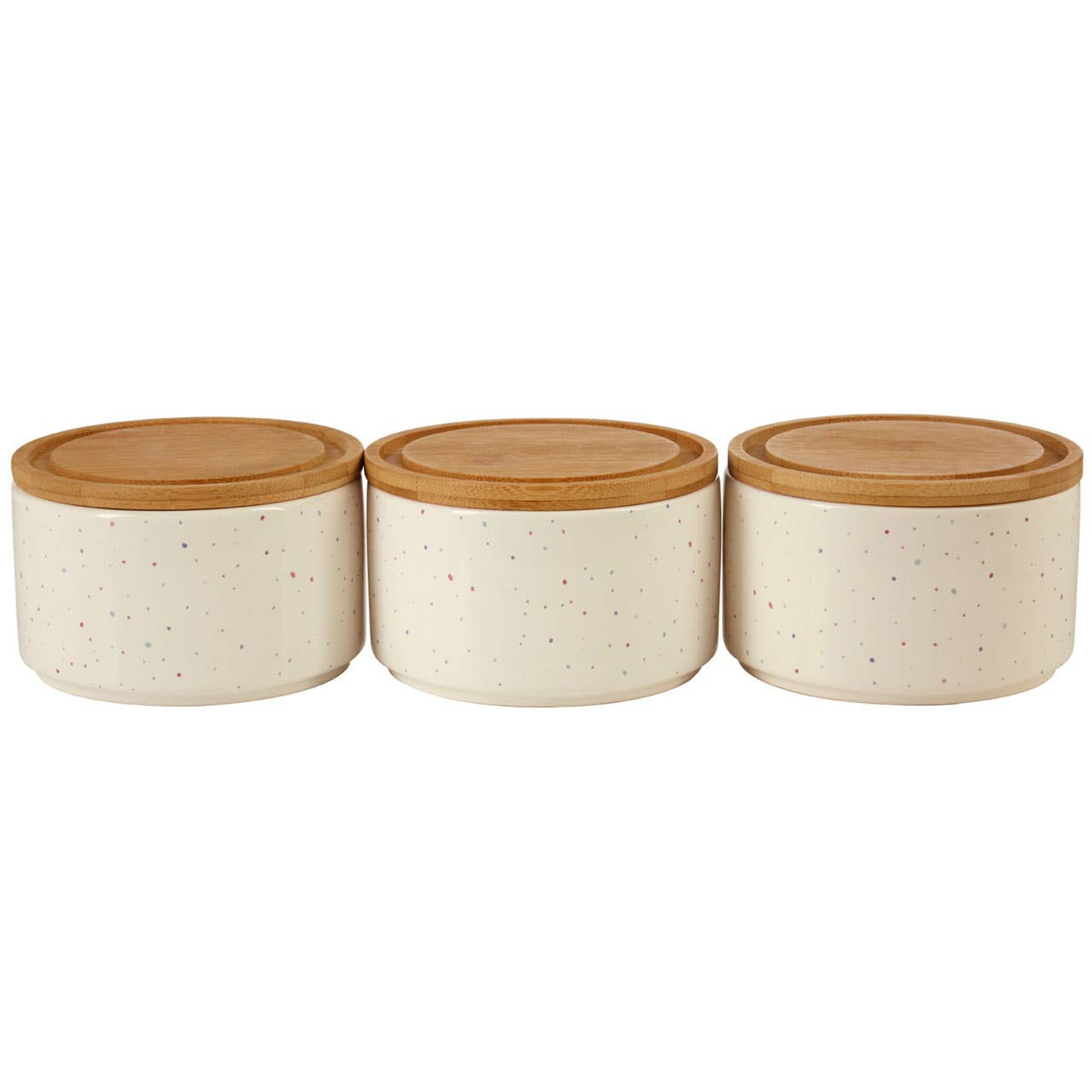 Cook Nook Fenwick Set of 3 Stackable Canisters