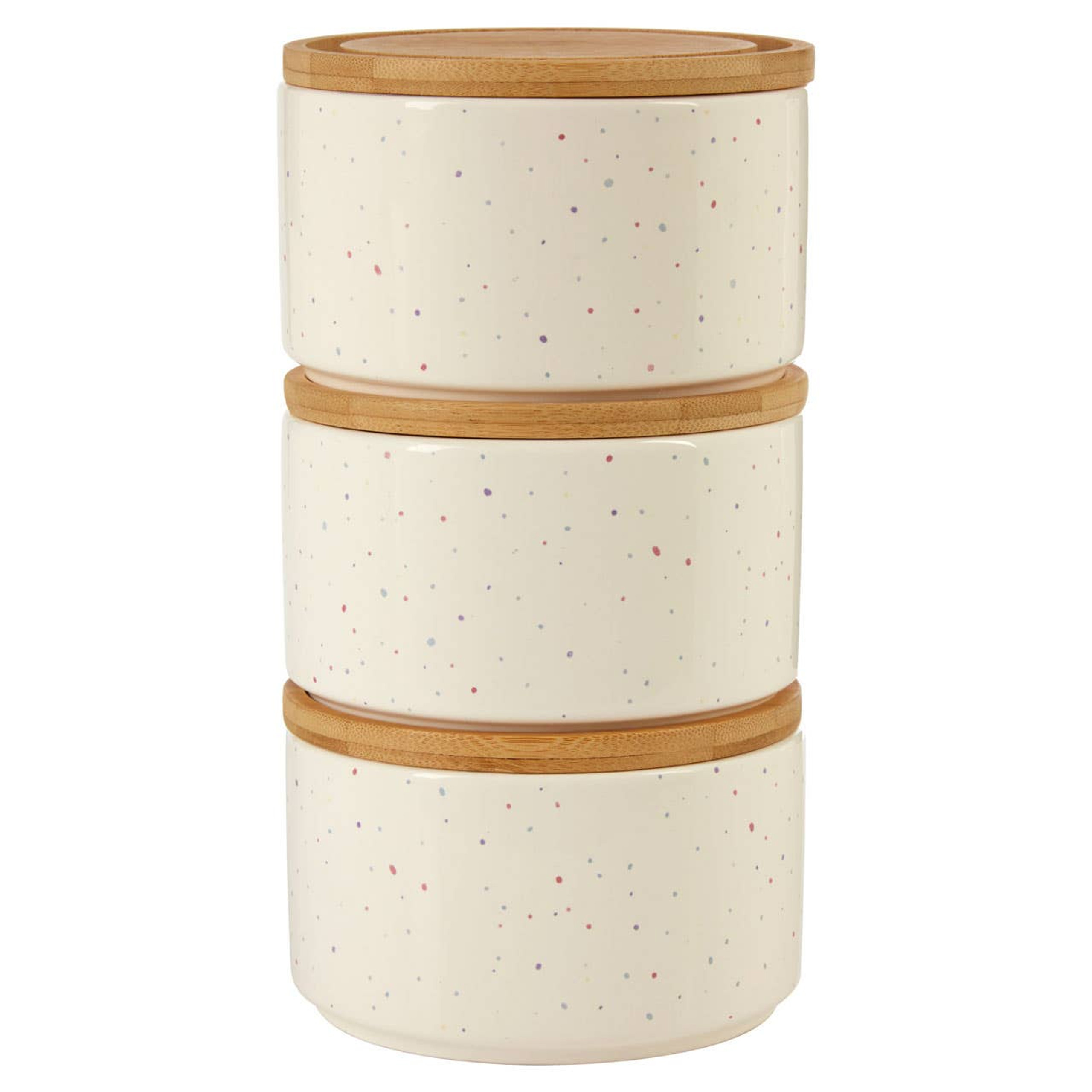Cook Nook Fenwick Set of 3 Stackable Canisters