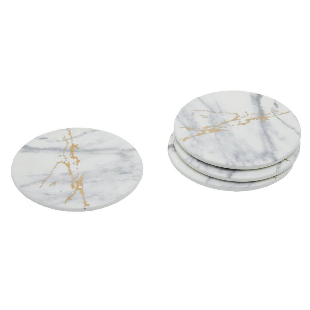 Cook Nook Marble Luxe Set Of 4 Coasters