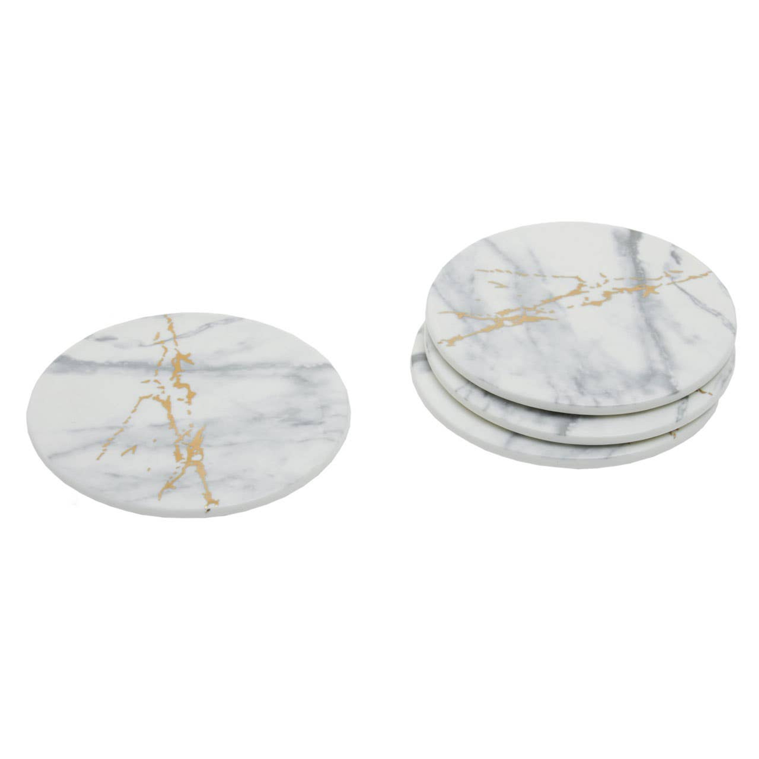 Cook Nook Marble Luxe Set Of 4 Coasters
