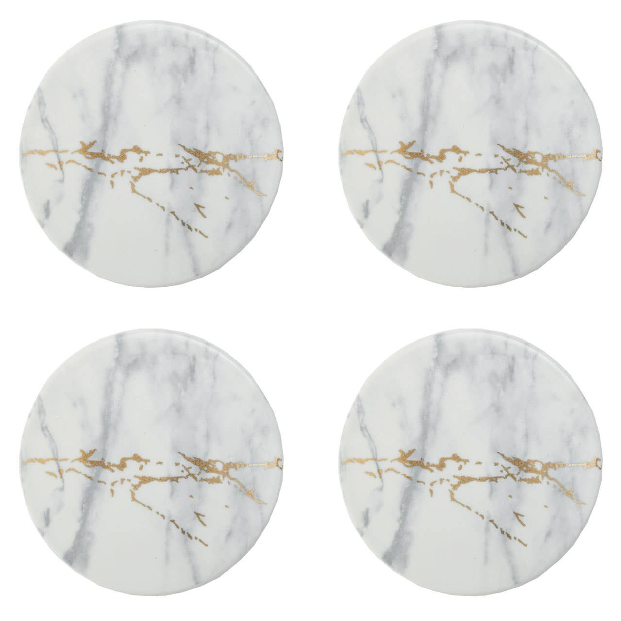 Cook Nook Marble Luxe Set Of 4 Coasters