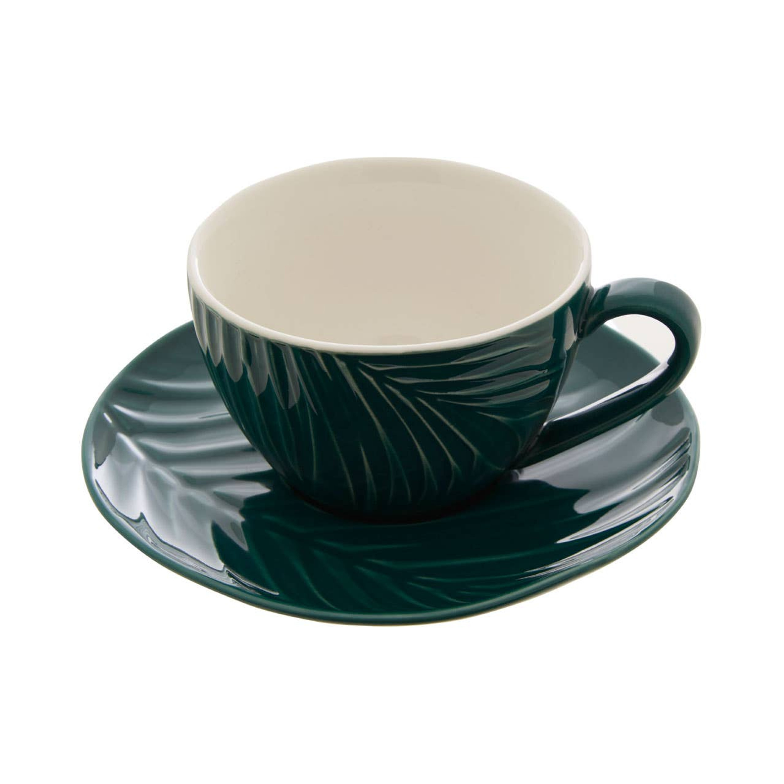 Cook Nook Bali Dark Green Espresso Cup And Saucer