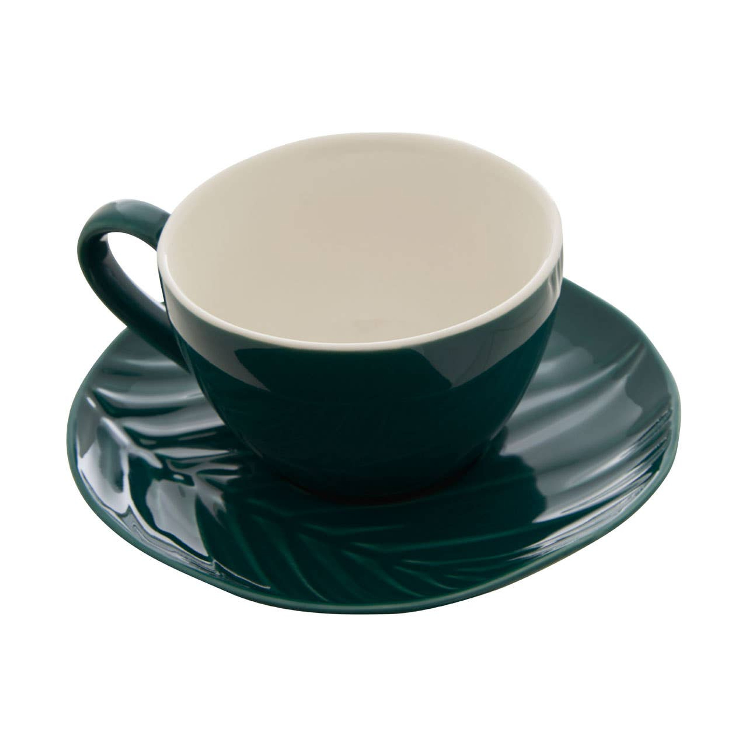 Cook Nook Bali Dark Green Espresso Cup And Saucer