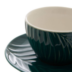 Cook Nook Bali Dark Green Espresso Cup And Saucer