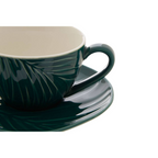 Cook Nook Bali Dark Green Espresso Cup And Saucer