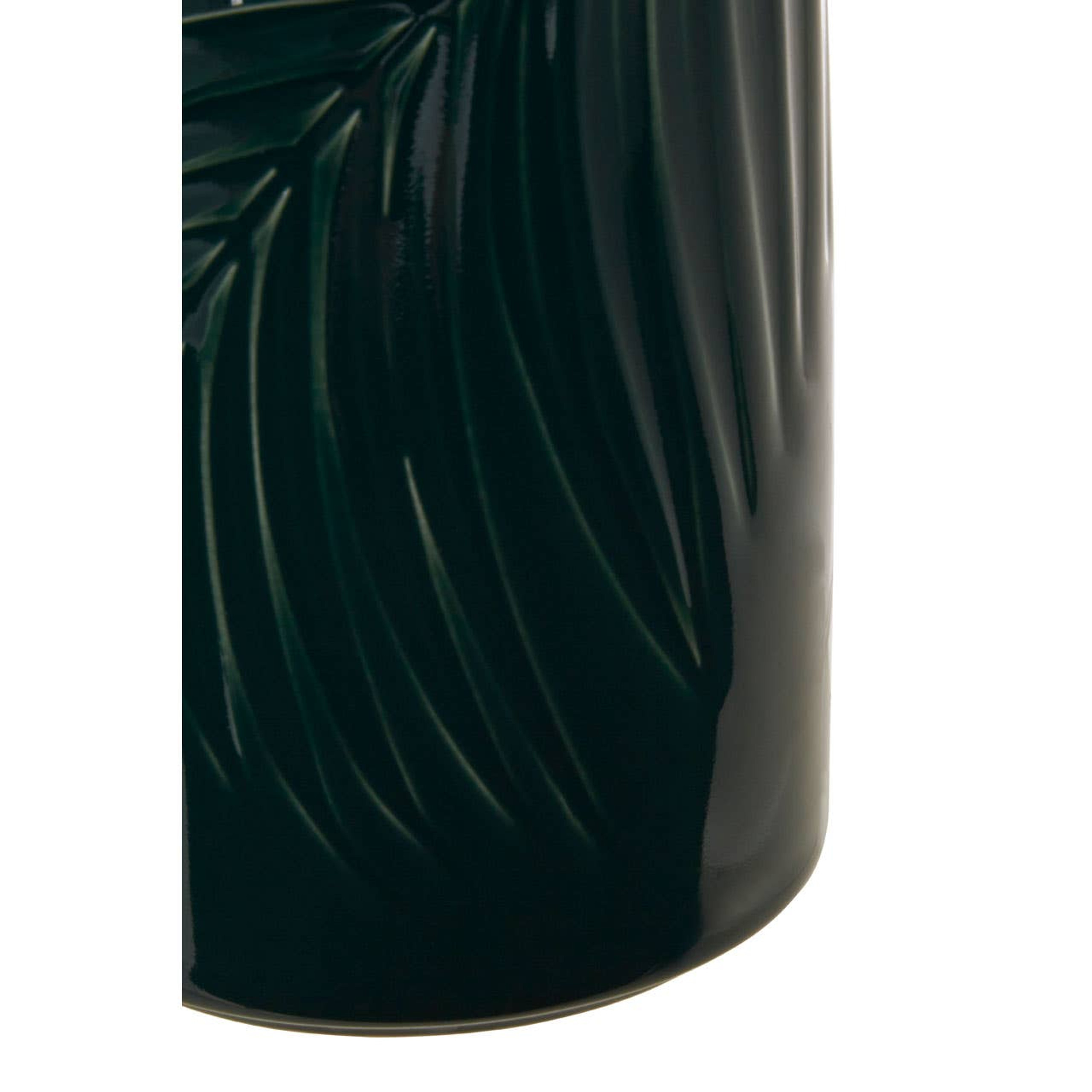 Cook Nook Bali Dark Green Medium Storage Jar With Bamboo Lid