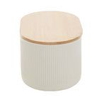Cook Nook Geome Cream Bread Bin in Stoneware