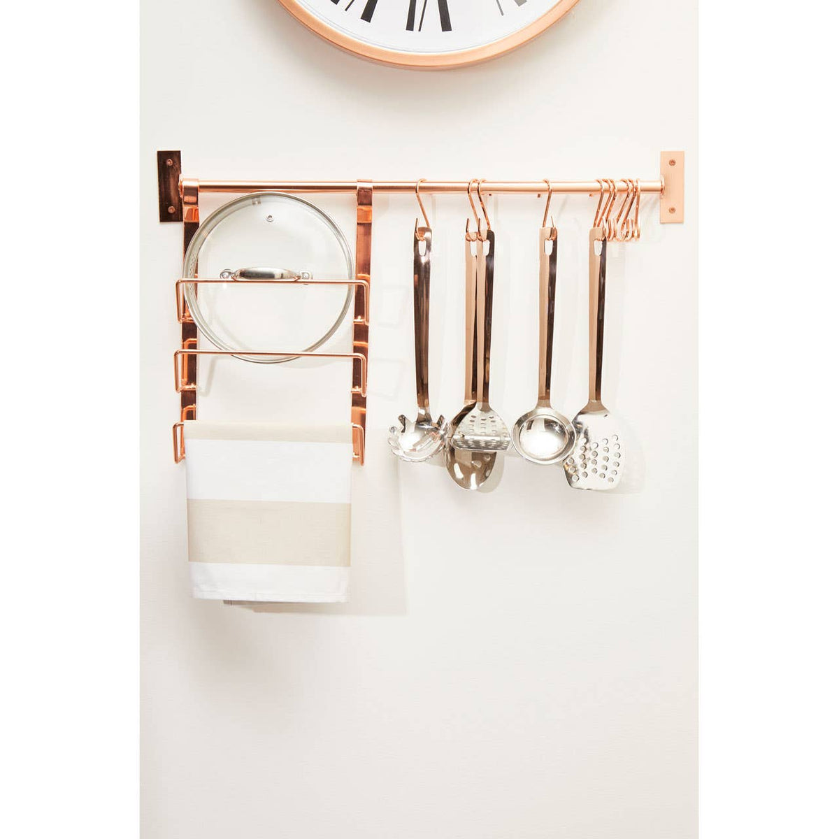 Sorello Matt Black Hanging Pan Lid Rack