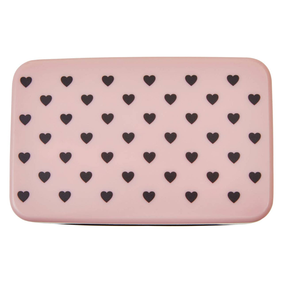 Grub Tub Light Pink Hearts Lunch Box With Cutlery