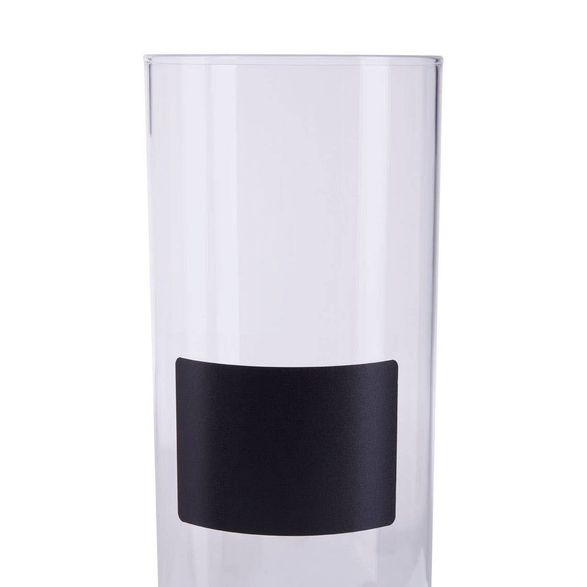 Tromso Glass Storage Jar with Acacia Lid and Chalkboard 1800 ml
