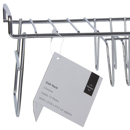 Soren Chrome Rectangular Dish Rack