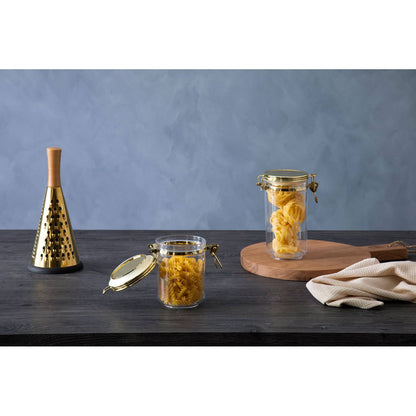Gozo Jar With Gold Lid 1100 ml