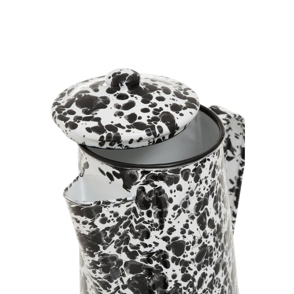 Hygge Black And White Patterned Coffee Pot