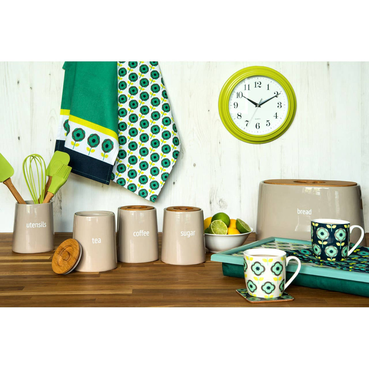 Fletcher Beige Ceramic Sugar Canister