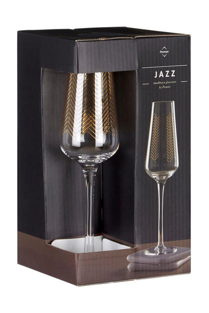 Set Of Four Jazz Champagne Glasses