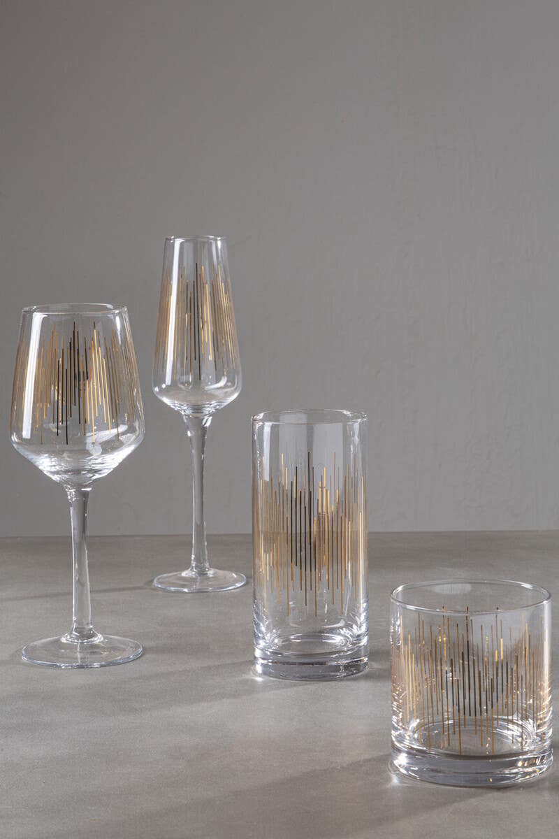 Jazz Glass Tumblers Set of 4