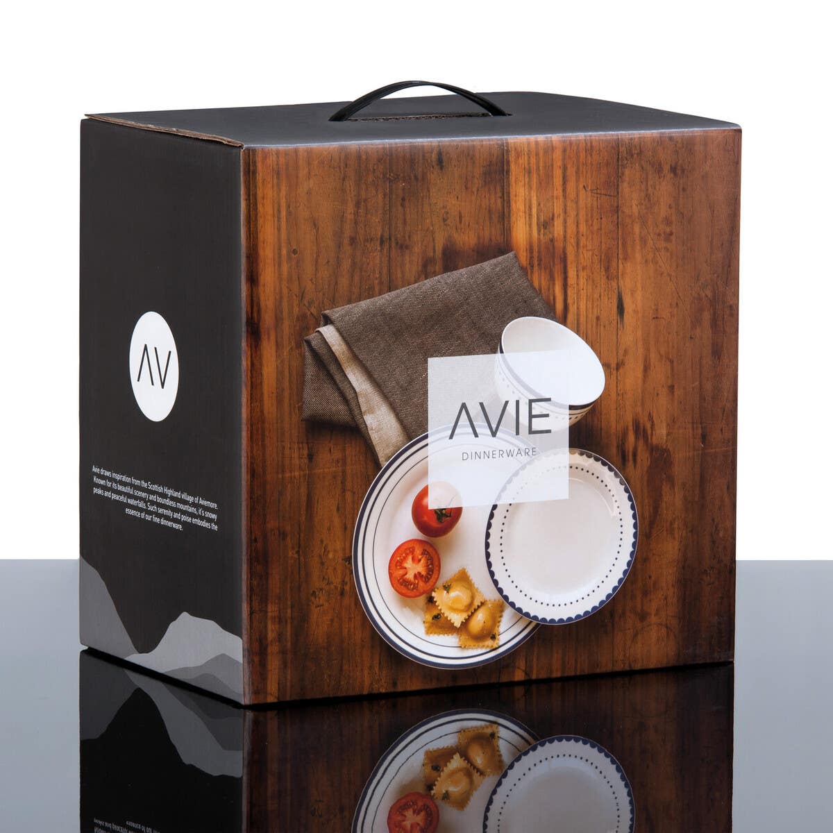 Avie  Saturn 12 Piece Blue Dinner Set