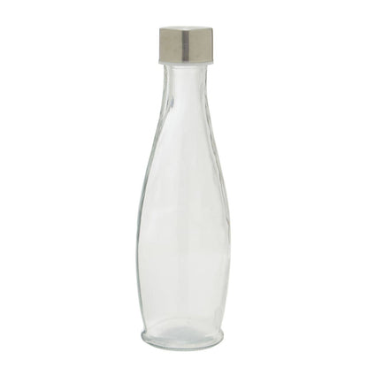 Dayla Clear Glass 550ml Bottle With Metal Lid