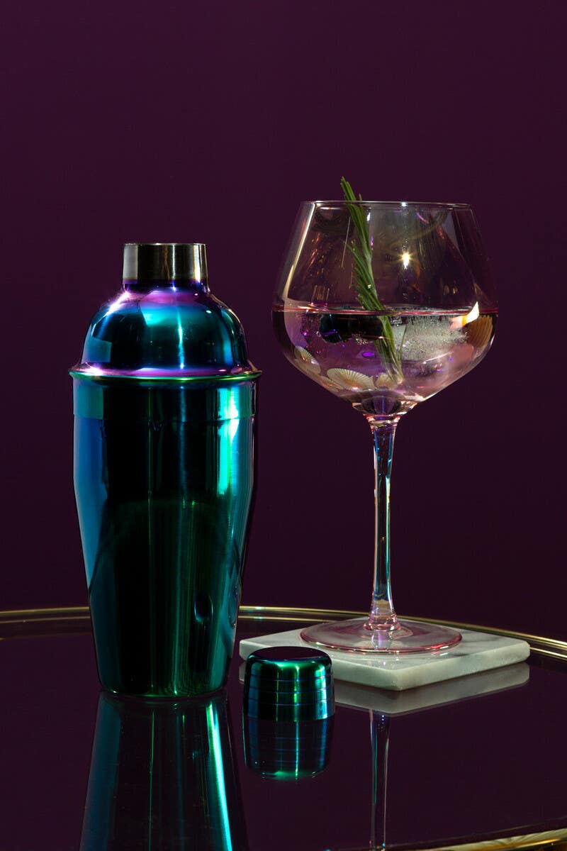 Frosted Deco Set Of 2 Gin Glasses