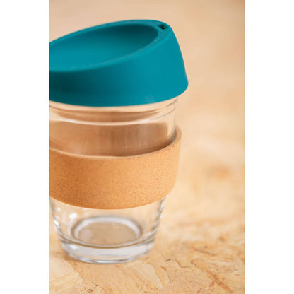 Mimo Glass Mug With Dark Green Silicone Lid