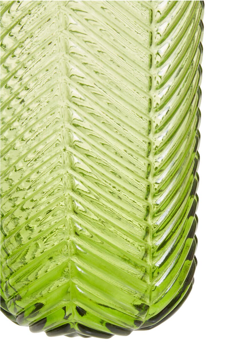 Fleur Set Of Four Green Highball Glasses