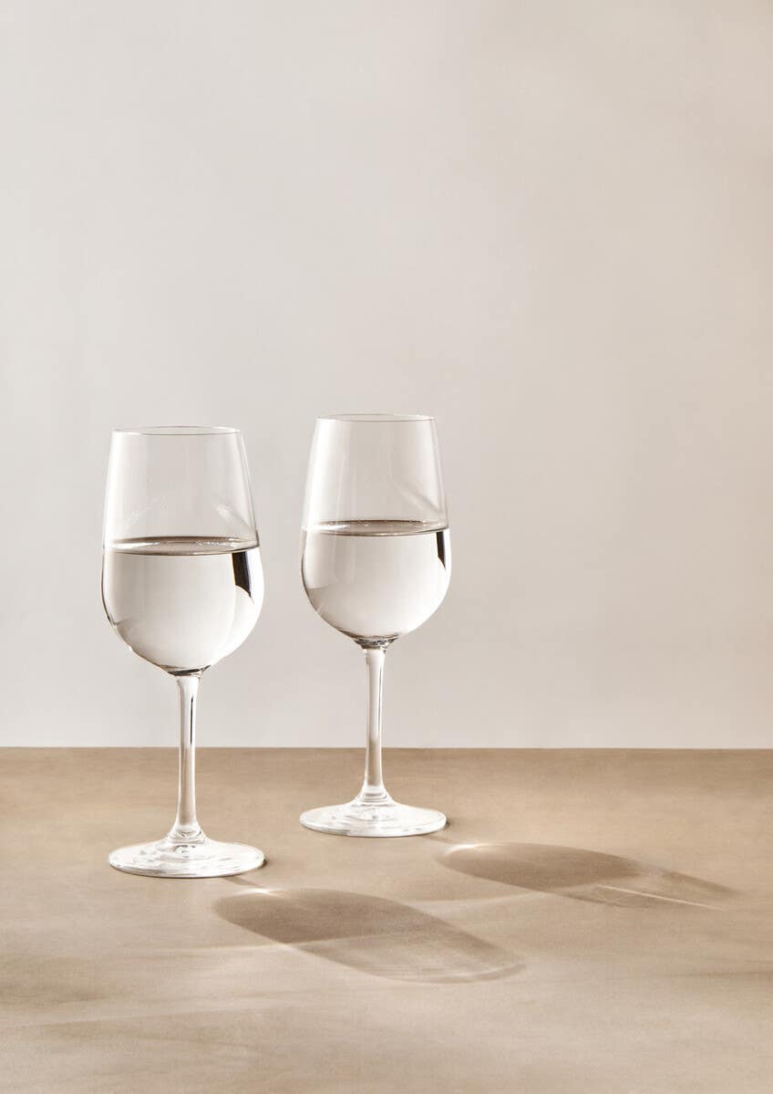 Ada Set of Four Crystal Wine Glasses