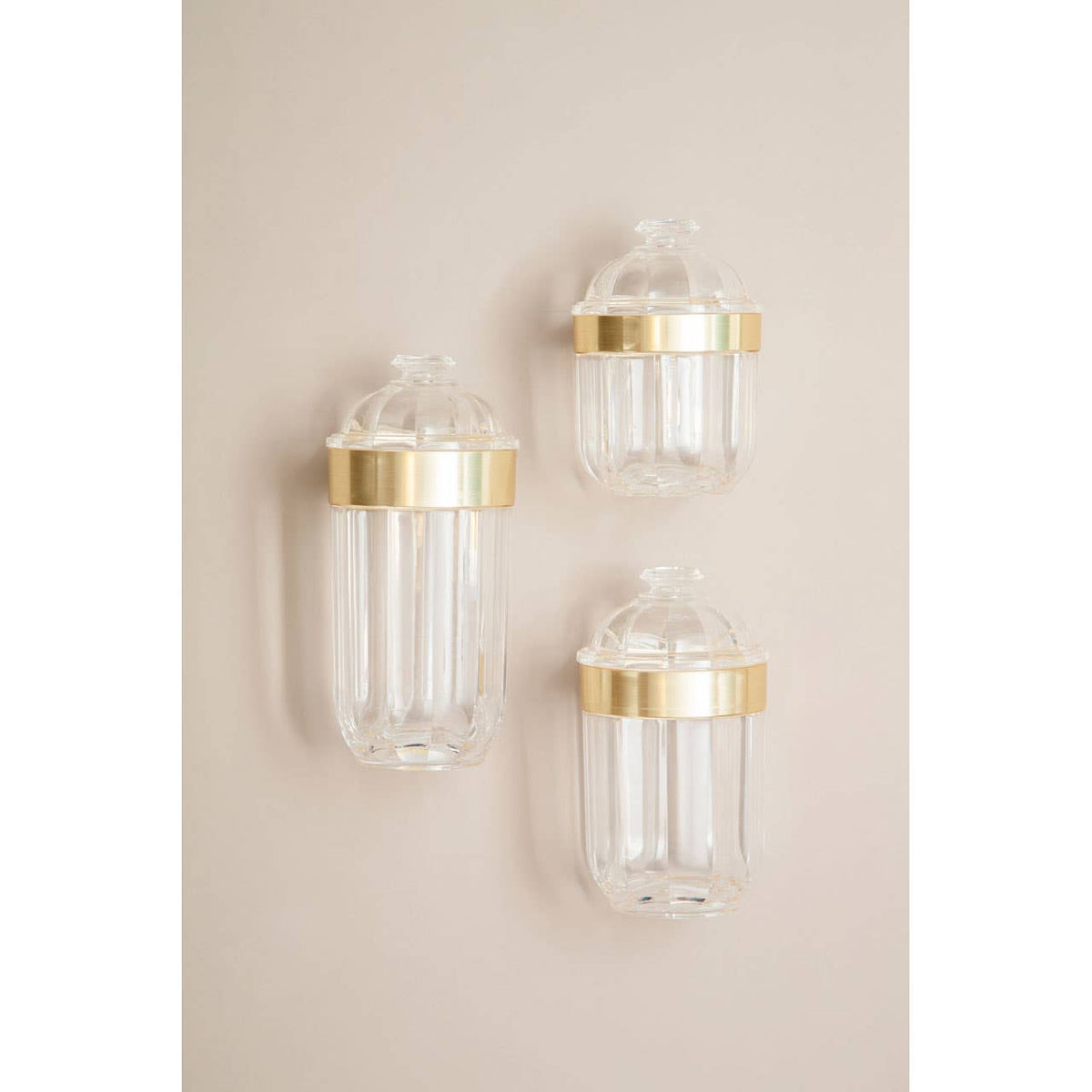 Guan Small Gold Acrylic Storage Jar