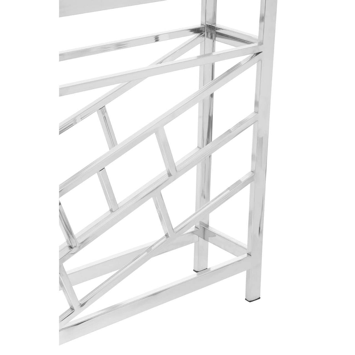 Barolo Silver Floorstanding  12 Bottle Wine Rack
