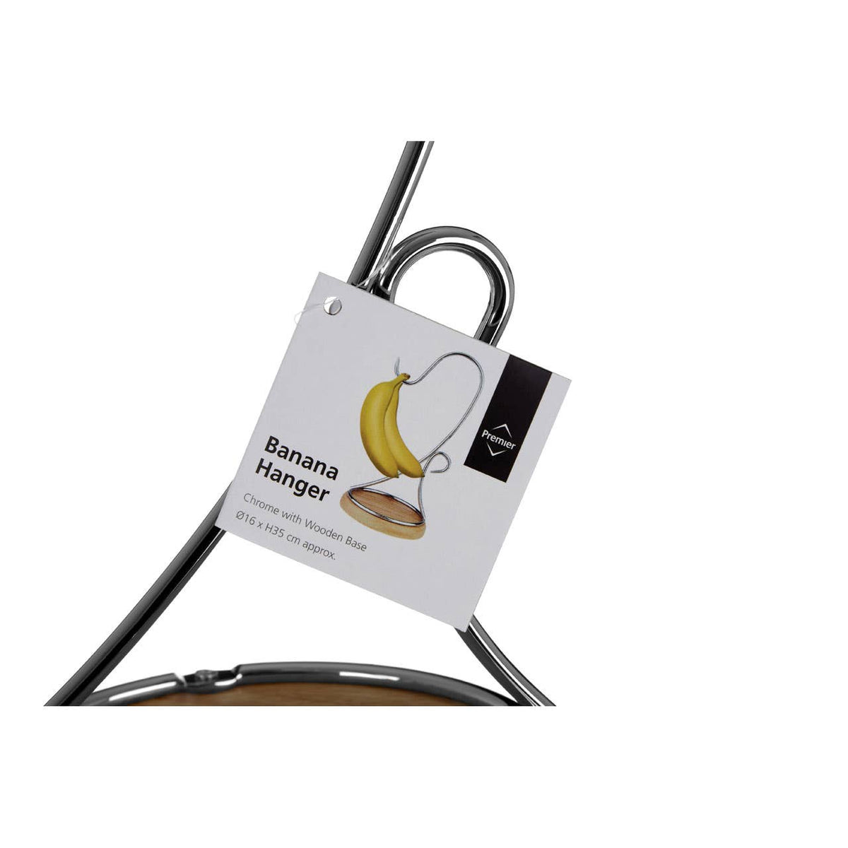 Soka Banana Hanger with Wood Base