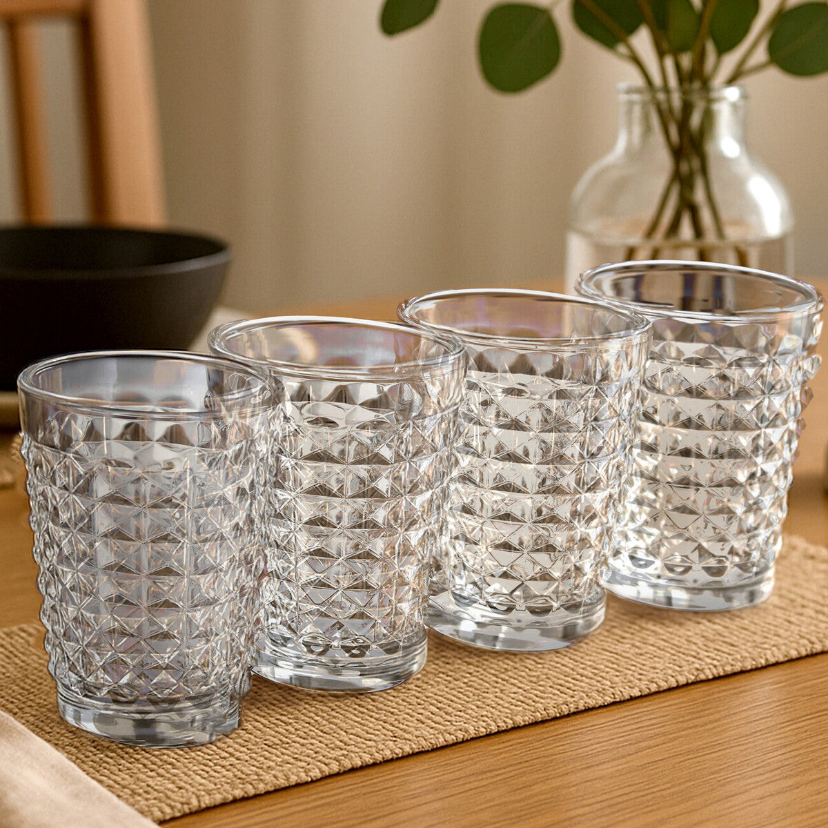 Set Of Four Pyramid Hi Ball Glasses