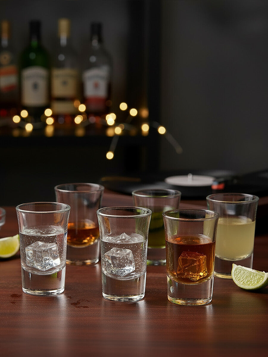 Euri Set Of 6 Clear Shot Glasses 35ml