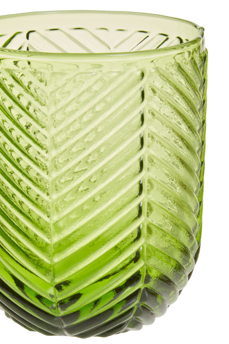 Fleur Set Of Four Green Tumblers