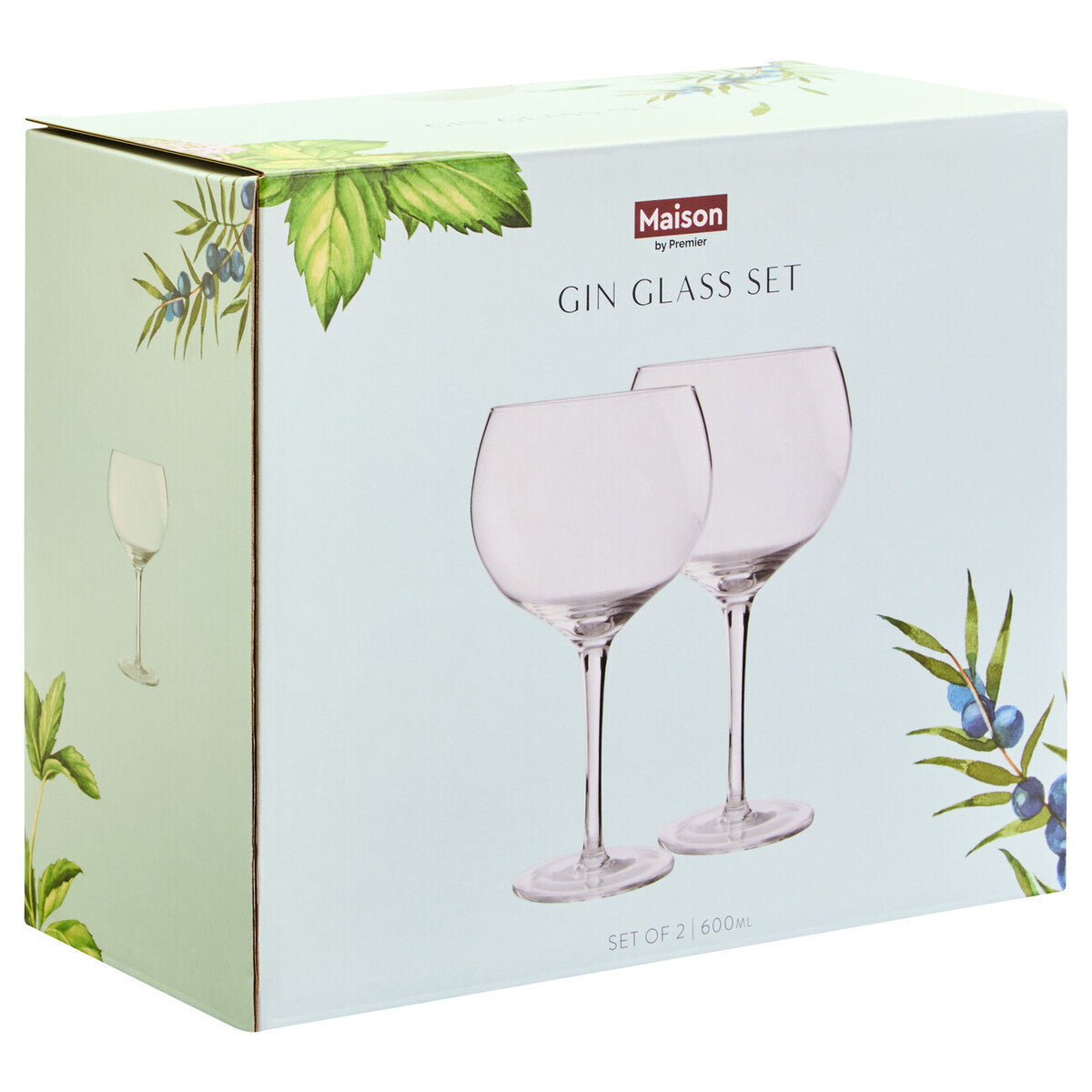 Mila Set Of 2 Clear Gin Glasses