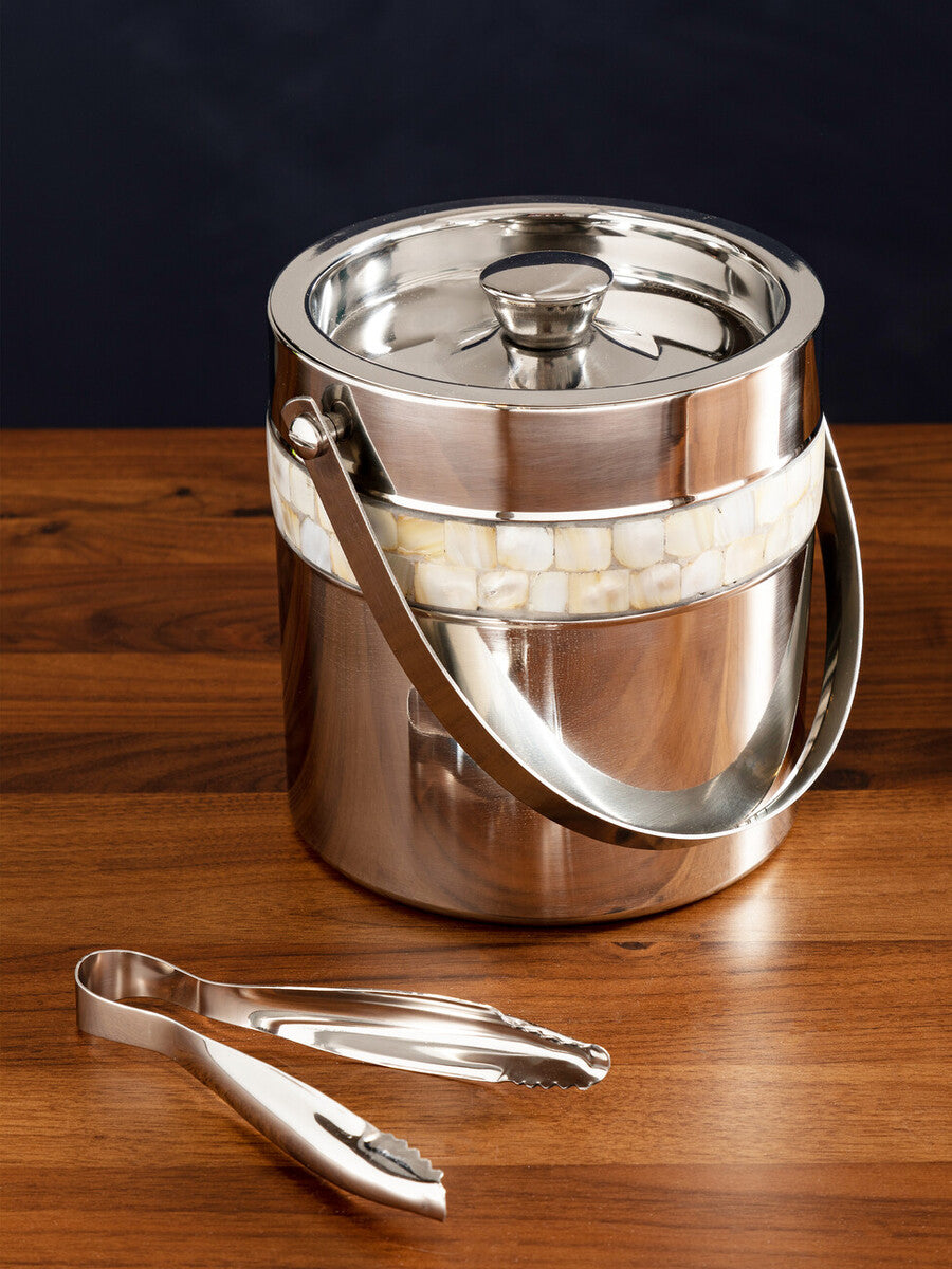 Mother Of Pearl Inlay Design Ice Bucket