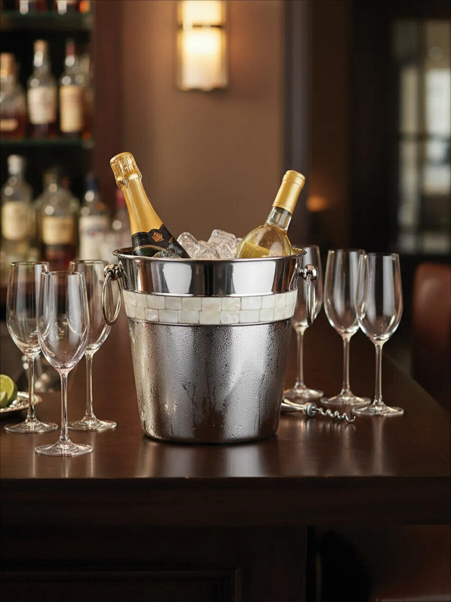 Champagne Bucket With Mother Of Pearl Inlay