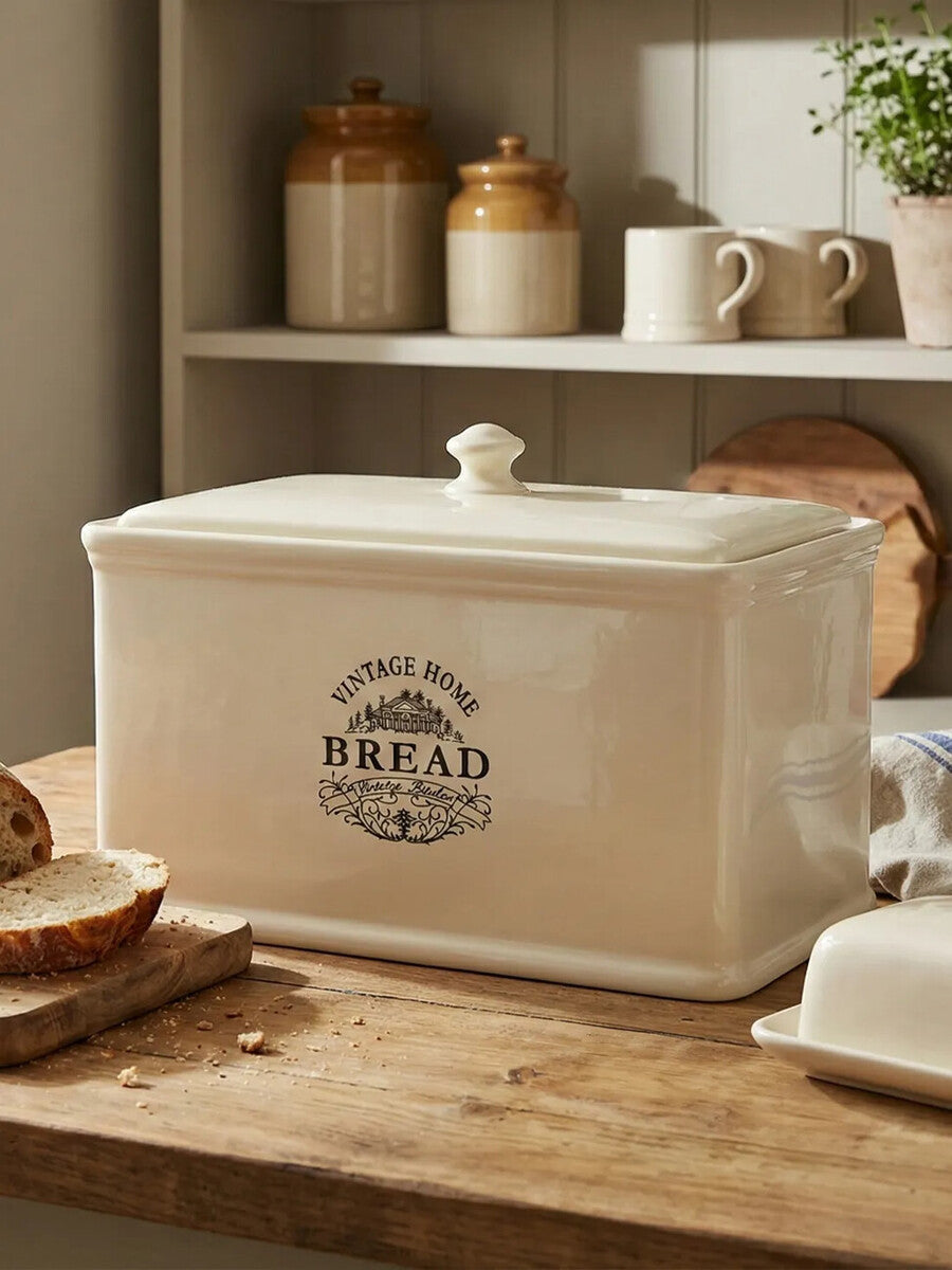 Vintage Home Cream Bread Bin