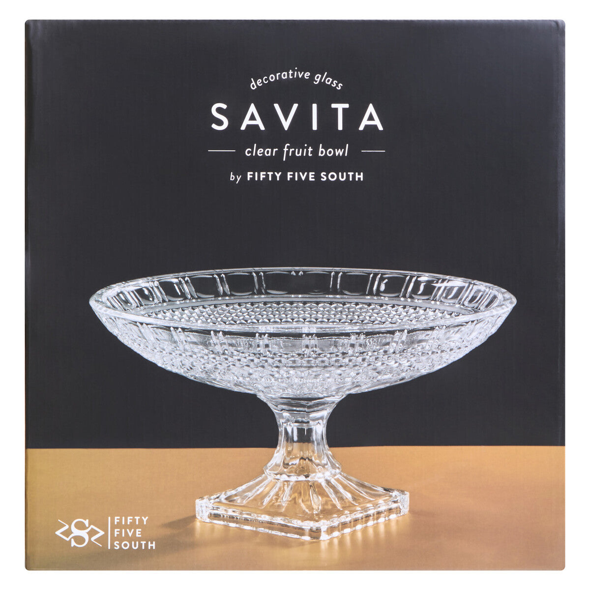 Savita Pedestal Glass Fruit Bowl