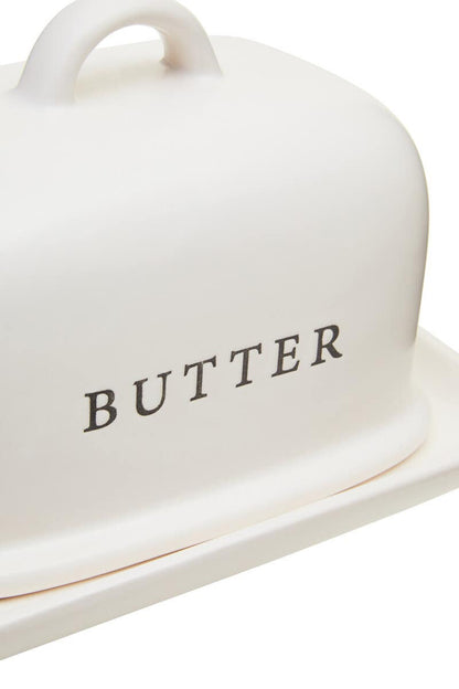 Farmhouse Cream Large Butter Dish
