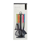 Cook Nook Tyri 5pc Grey Nylon Kitchen Tool Set