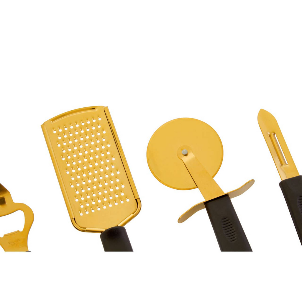 Cook Nook Zing Five Piece Light Gold Kitchen Gadget Set