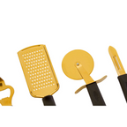 Cook Nook Zing Five Piece Light Gold Kitchen Gadget Set